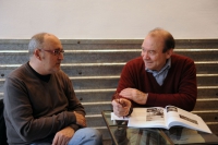 Da sinistra: Juan Ferrer, della Giuria film in Concorso, e Settimio Presutto, della Giuria Premio Malvinas